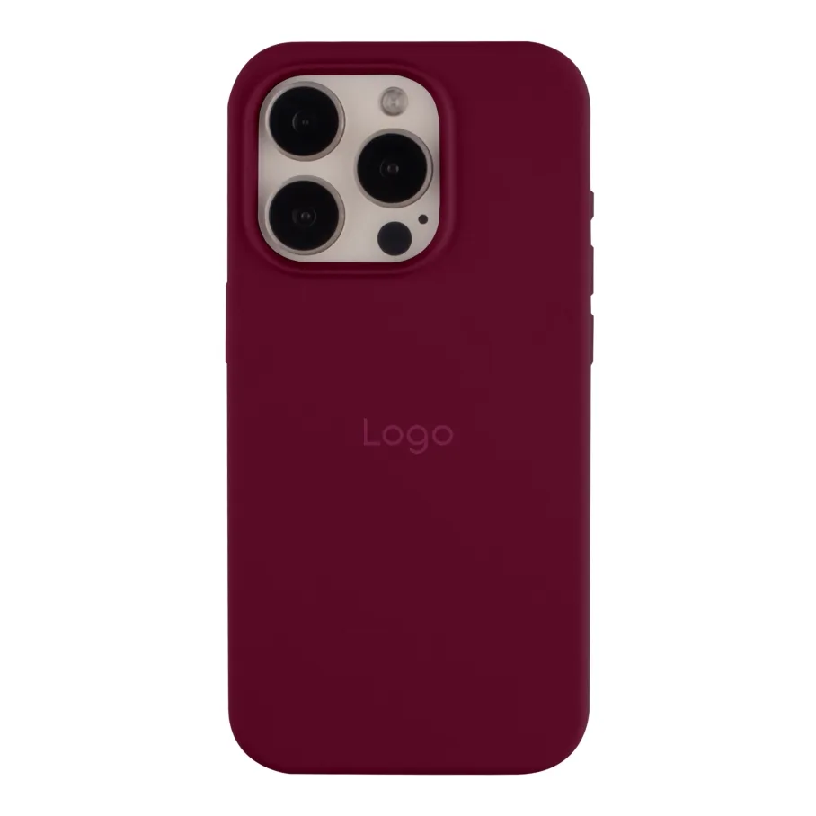 Чехол Silicone Case Full Size (AA) для iPhone 15 Pro Max 42.Maroon