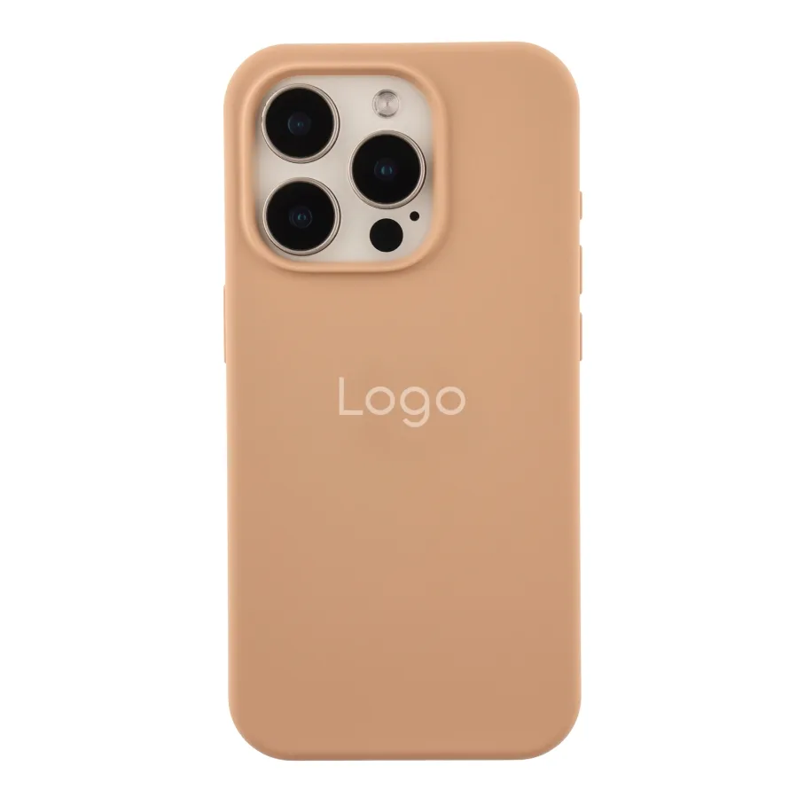 Чехол Silicone Case Full Size (AA) для iPhone 15 Pro Max 92.Desert Gold