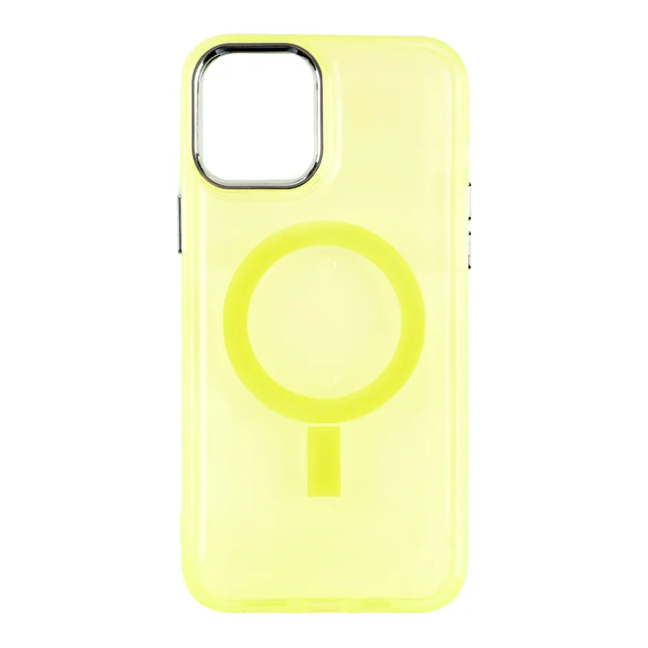 Чехол для iPhone 12 Pro Max с MagSafe, цвет желтый