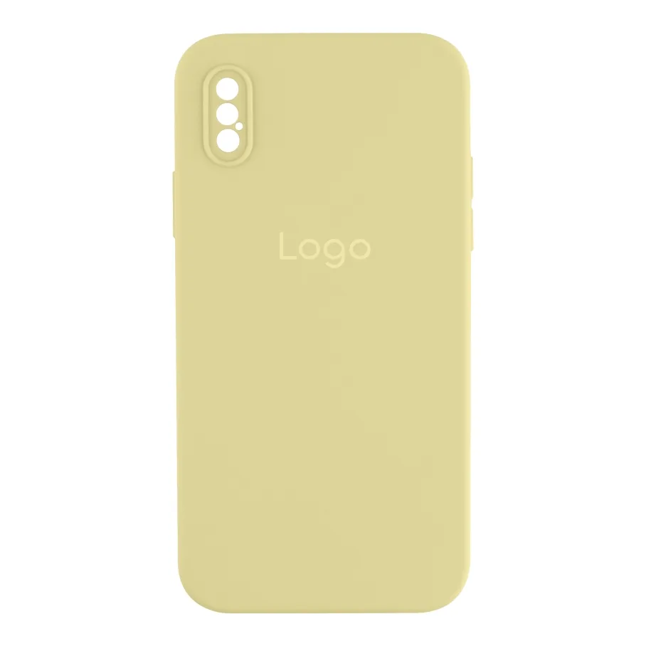 Чехол для iPhone Xs Max, цвет кремовый желтый