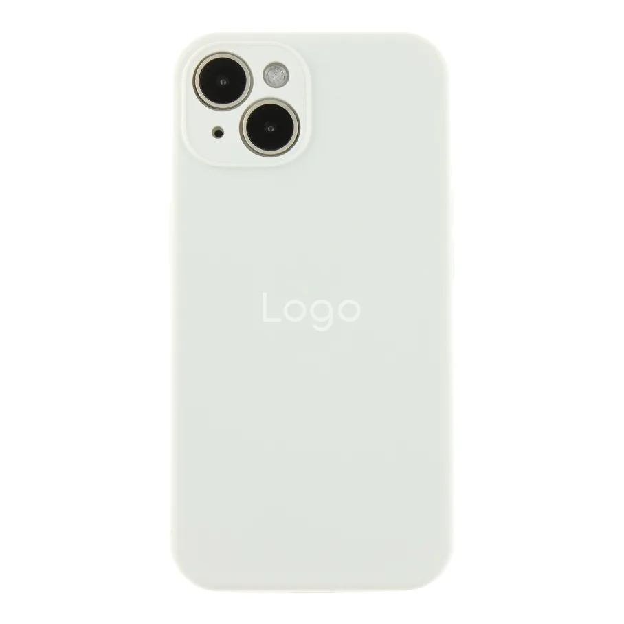 Чехол Silicone Case Full Size with Frame для iPhone 13 09.White