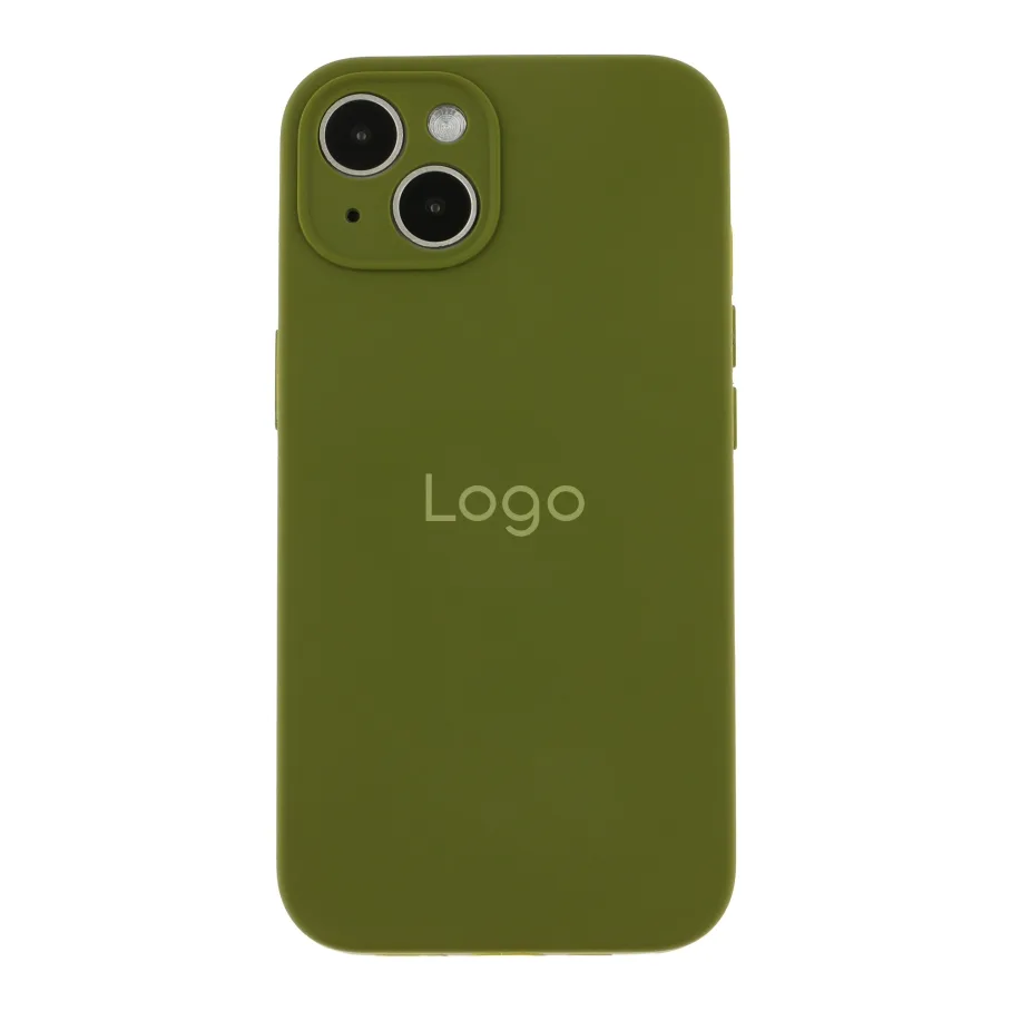 Чехол Silicone Case Full Size with Frame для iPhone 13 45.Army Green
