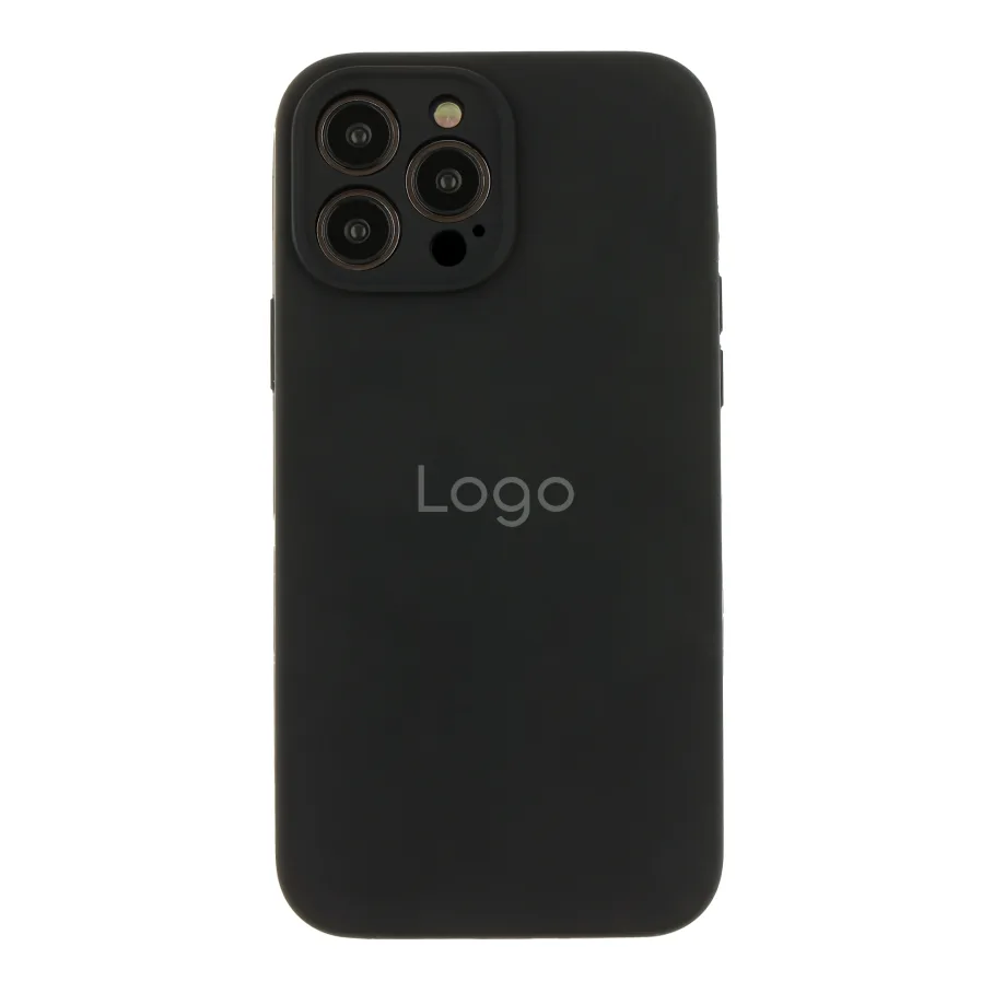 Чехол Silicone Case Full Size with Frame для iPhone 13 Pro Max 18.Black