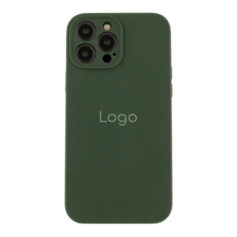 Чехол Silicone Case Full Size with Frame для iPhone 13 Pro Max 71.Cyprus Green