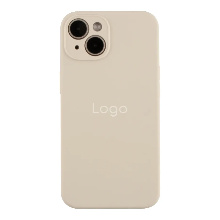 Чехол Silicone Case Full Size with Frame для iPhone 14 11.Antique White