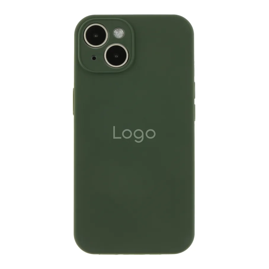 Чехол Silicone Case Full Size with Frame для iPhone 14 71.Cyprus Green