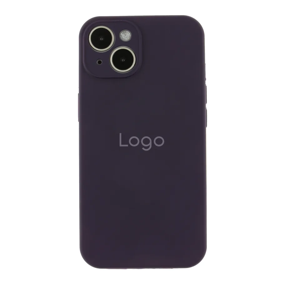 Чехол Silicone Case Full Size with Frame для iPhone 14 82.Elderberry