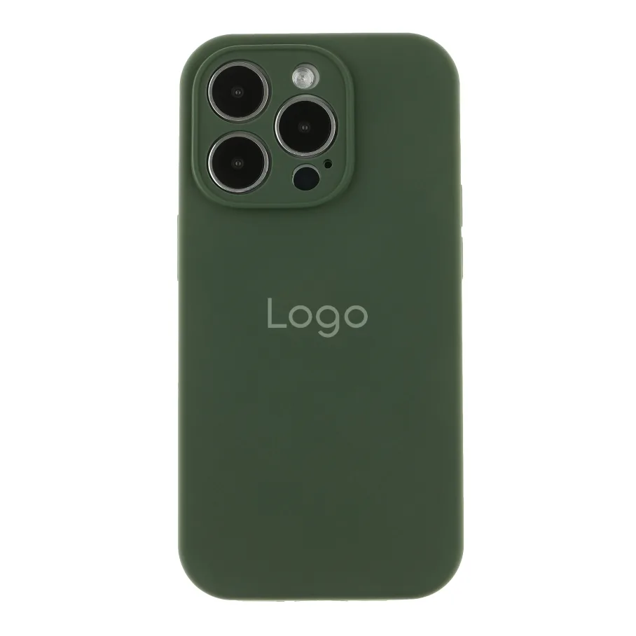 Чехол Silicone Case Full Size with Frame для iPhone 14 Pro Max 71.Cyprus Green