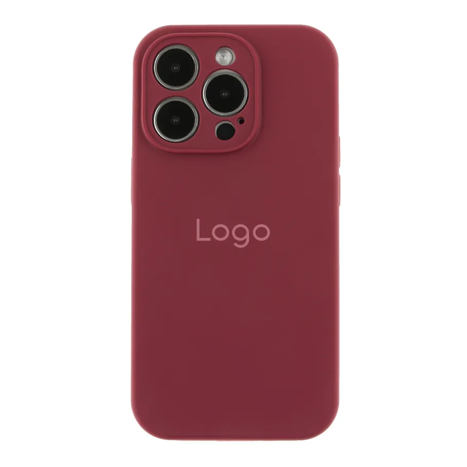 Чехол Silicone Case Full Size with Frame для iPhone 14 Pro 73.Plum