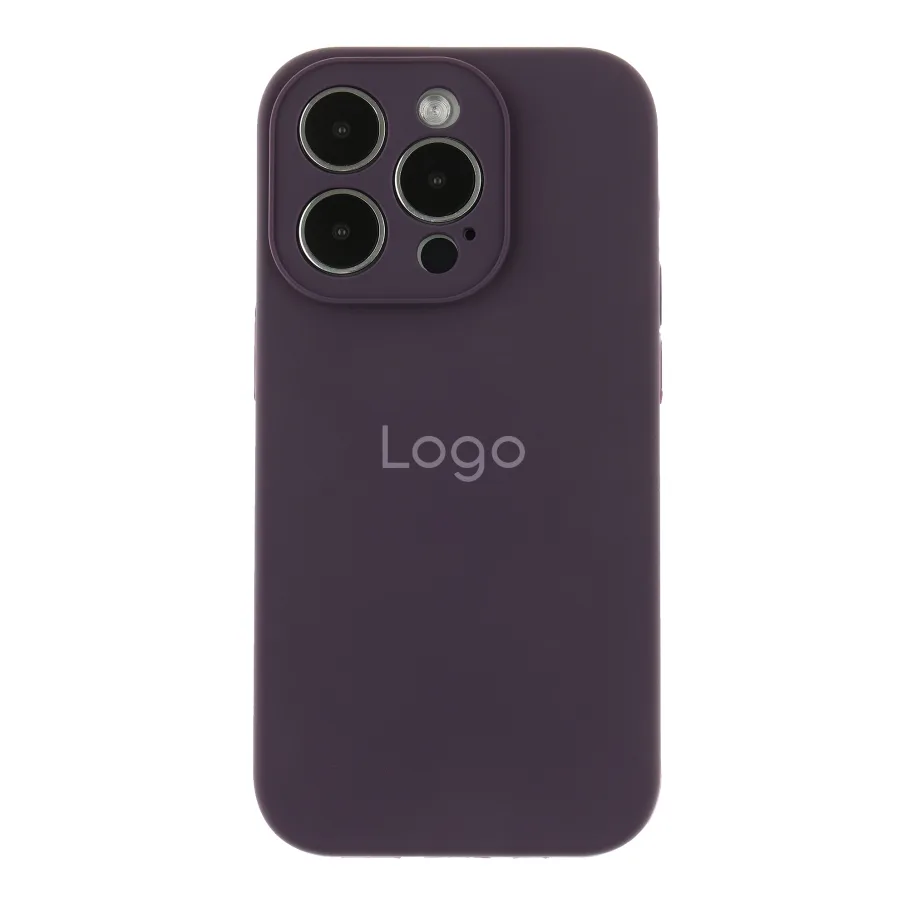 Чехол Silicone Case Full Size with Frame для iPhone 14 Pro 82.Elderberry