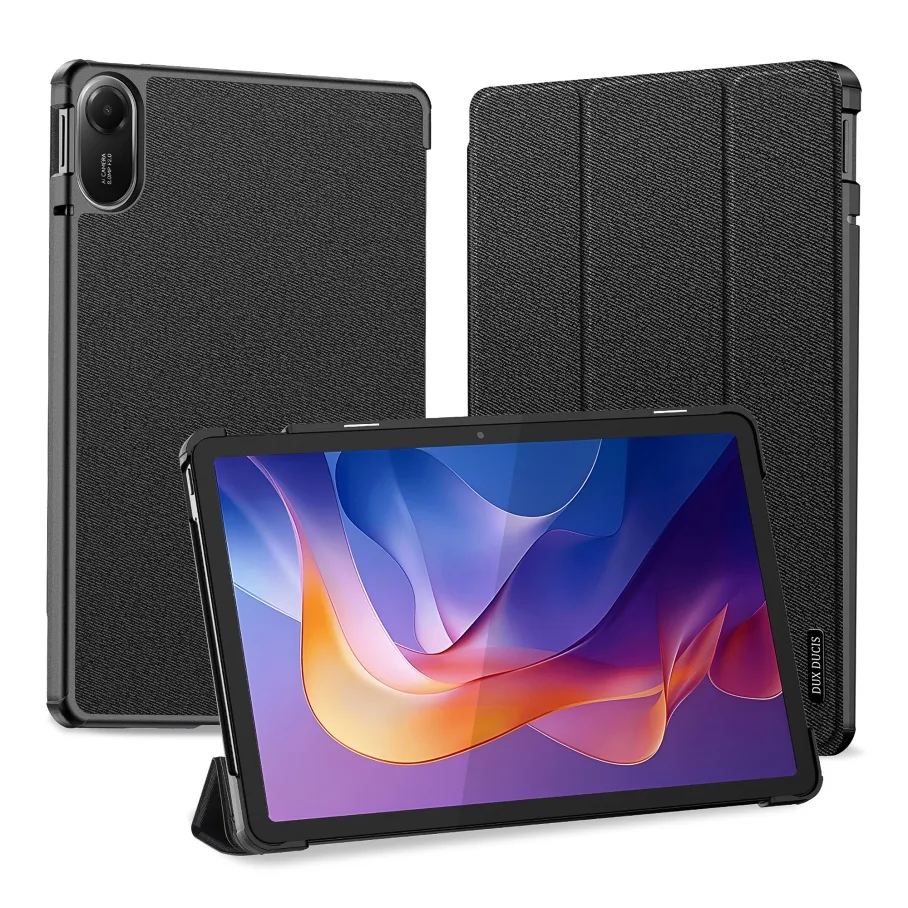 Чехол Dux Ducis Domo для Xiaomi Redmi Pad 2 9,7"/Poco Pad C1 Auto Sleep Wake Black, цвет черный