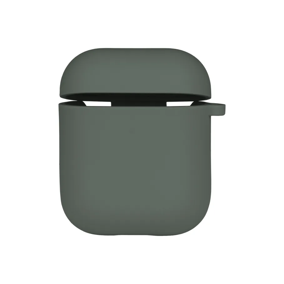 Футляр с микрофиброй для AirPods 1/2, цвет хвойный зеленый