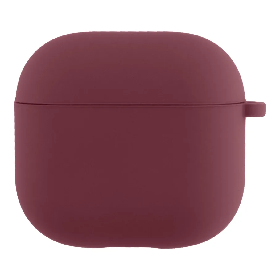 Футляр для AirPods 3 с микрофиброй, цвет бордовый