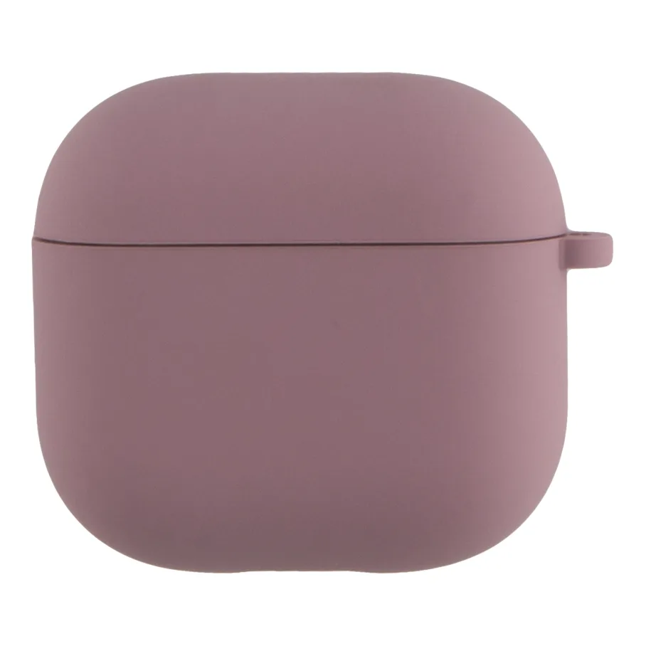 Футляр Silicone Case с микрофиброй для AirPods 3, цвет чёрный