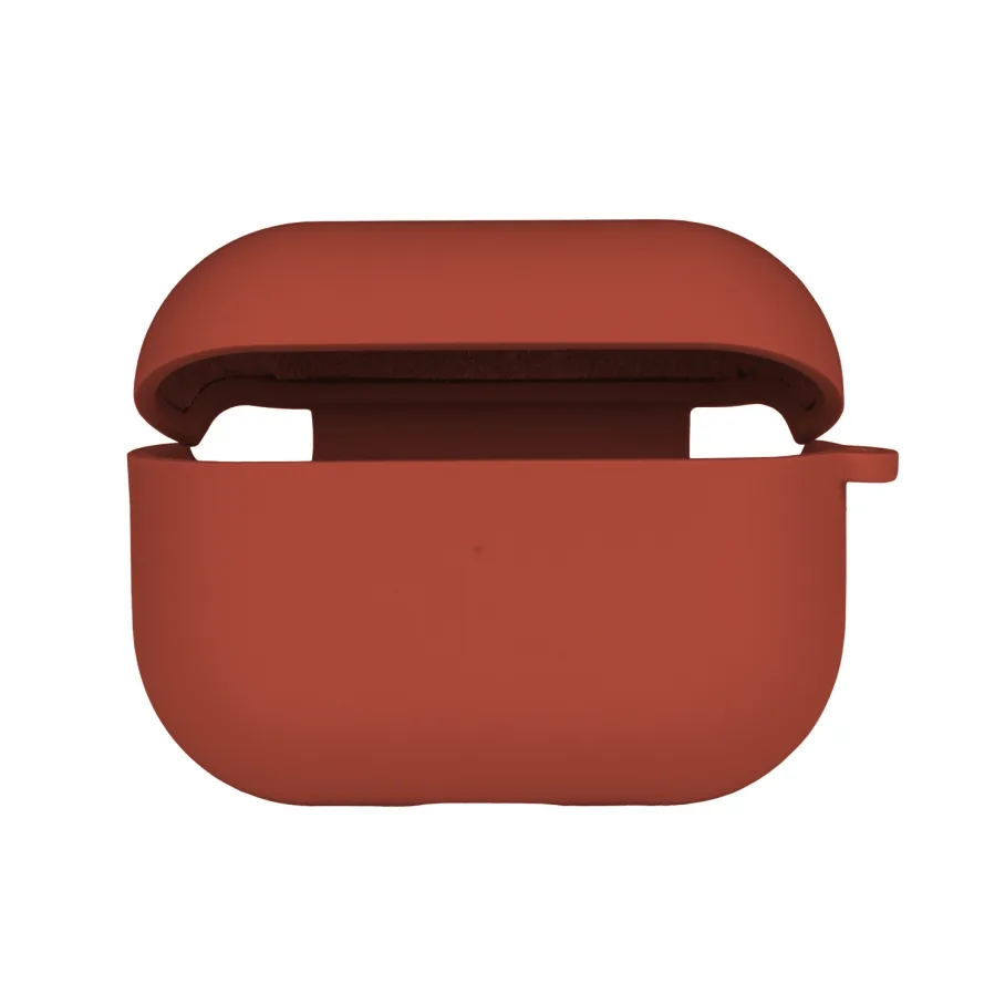 Футляр Silicone Case с микрофиброй для AirPods Pro 2, цвет красный