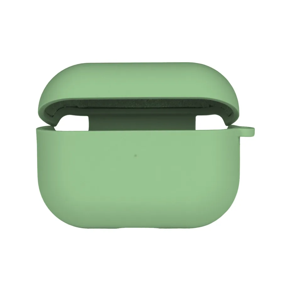 Футляр Silicone Case с микрофиброй для AirPods Pro 2, цвет мятный