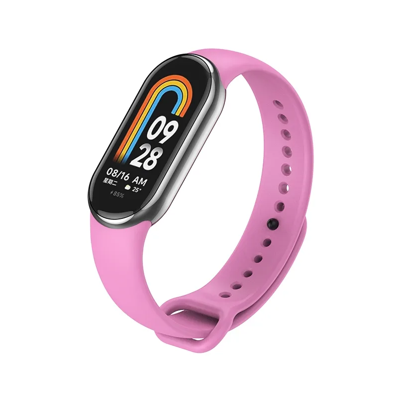 Ремешок для Xiaomi Mi Band 8/9/10 Shiny pink