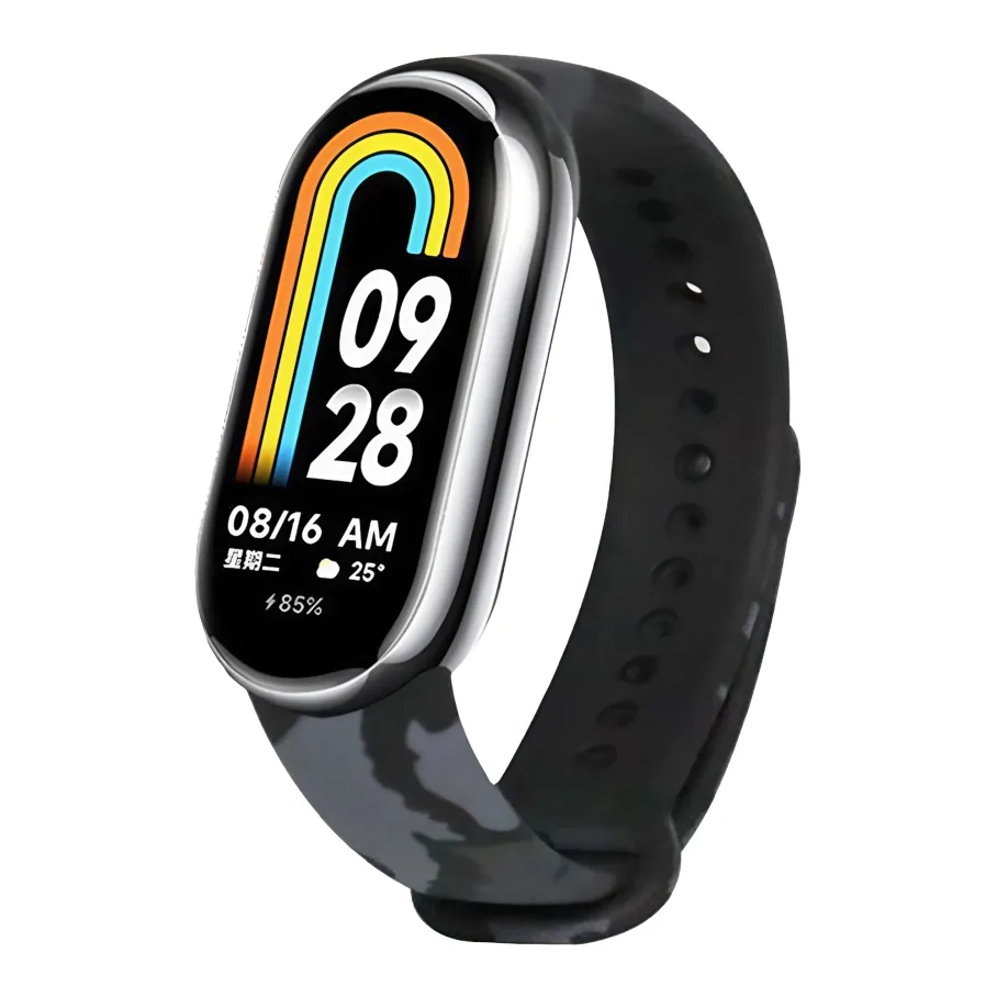 Ремешок для Xiaomi Mi Band 8/9/10, цвет серый камуфляж