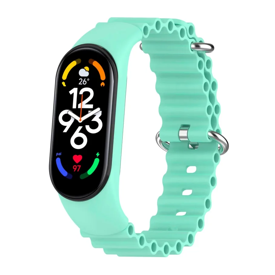 Ремешок для Xiaomi Mi Band 3/4/5/6/7, цвет синий океан