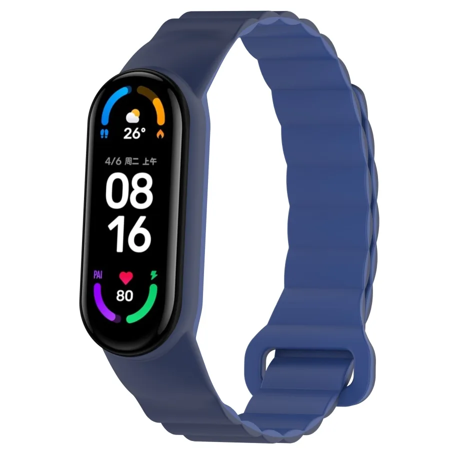 Ремешок для Xiaomi Mi Band 3/4/5/6/7, цвет темно-синий