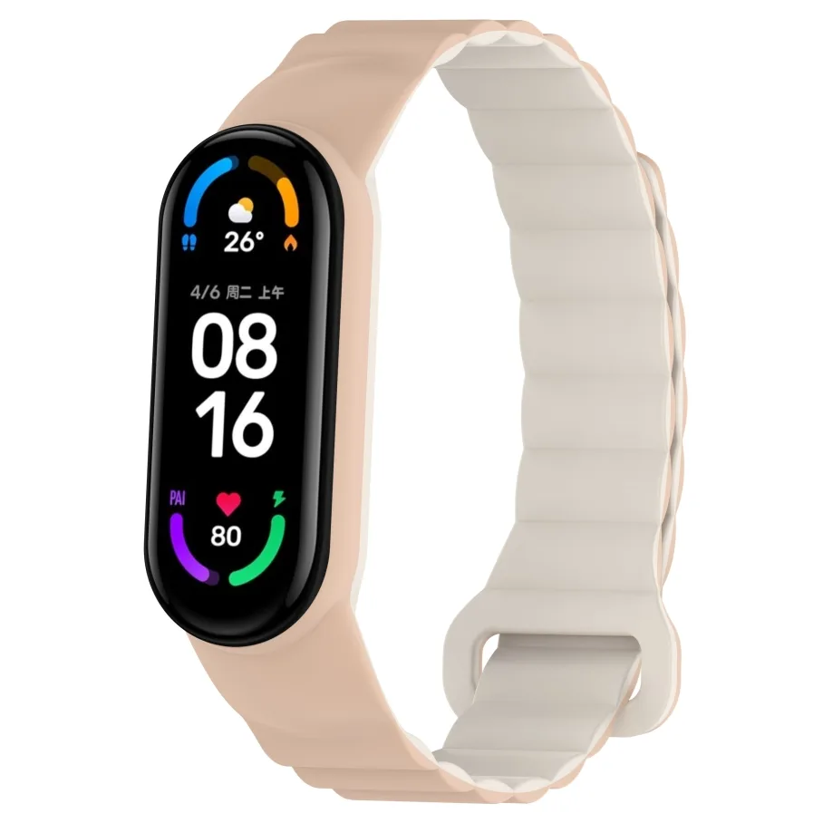 Ремешок для Xiaomi Mi Band 3/4/5/6/7, цвет розовый песок/камень