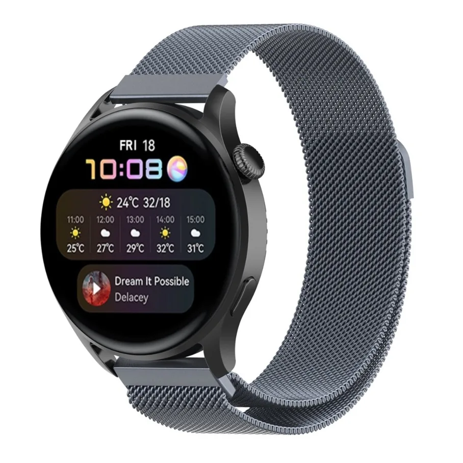 Ремешок Универс 20mm Milanese loop, цвет серый