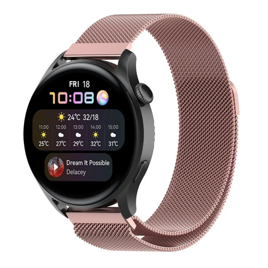 Ремешок Универс 20mm Milanese loop, цвет розовый