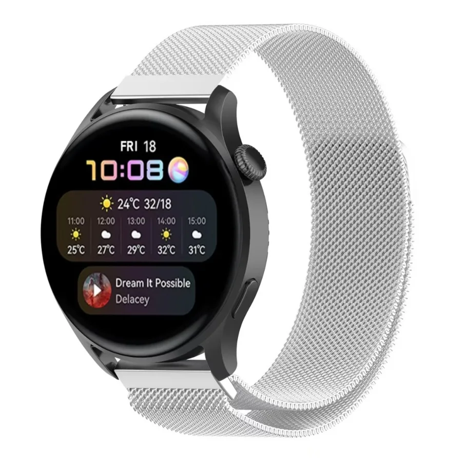Ремешок Универс 20mm Milanese loop, цвет серебристый