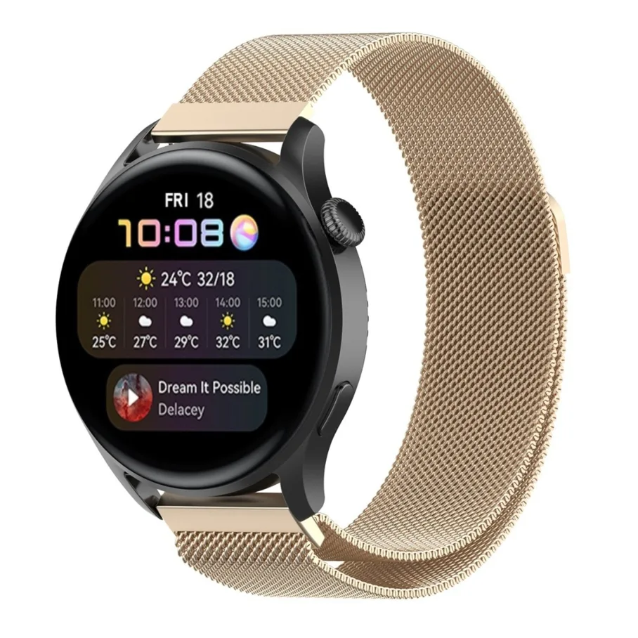 Ремешок Универс 22mm Milanese loop, цвет розовое золото