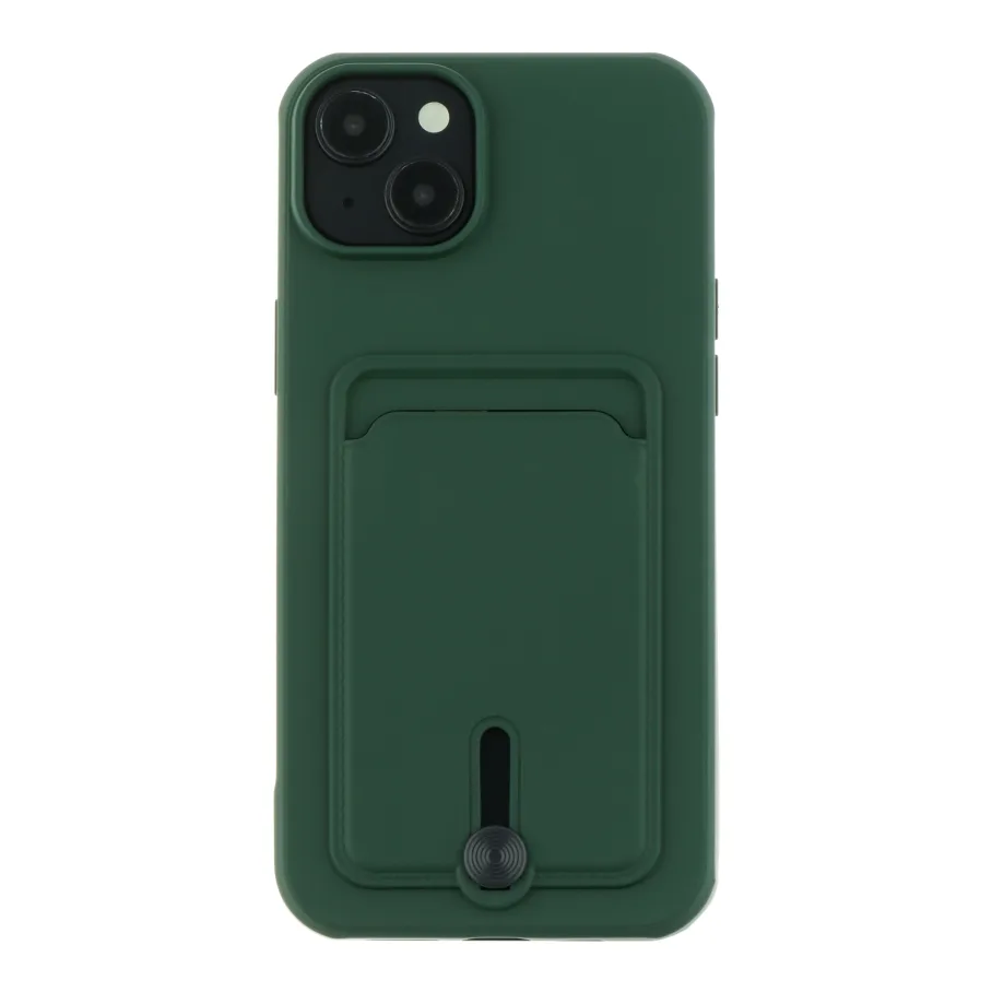 Чехол TPU Colorfull Pocket Card для iPhone 15 Plus, цвет атровиренс