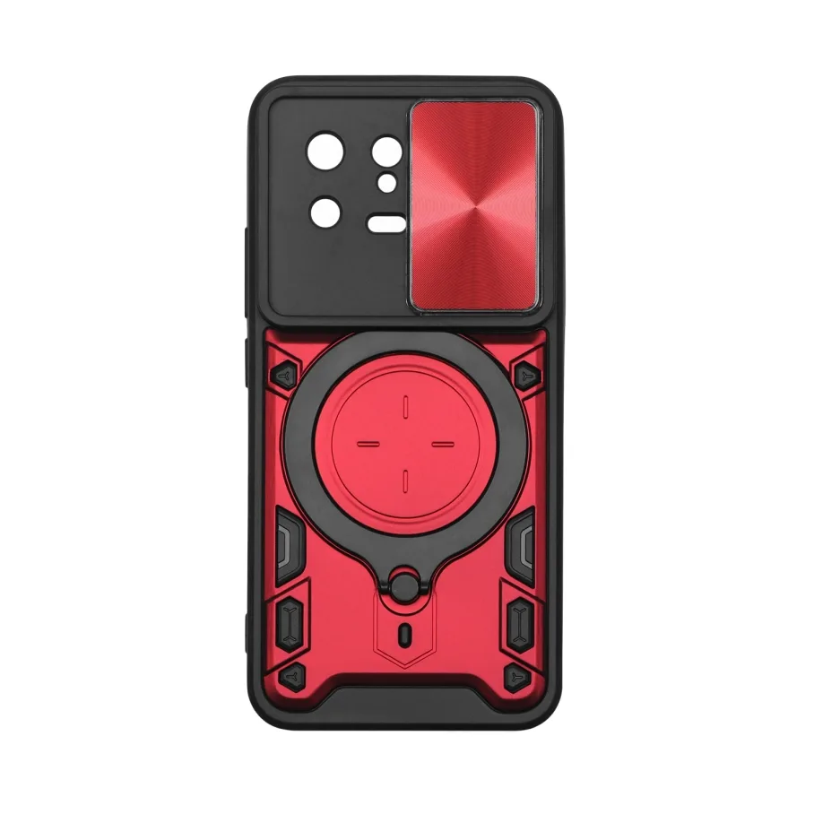 Чехол для Xiaomi 13 Red, с кольцом, цвет красный