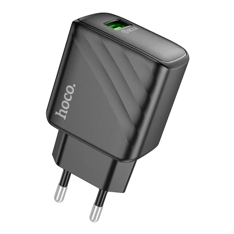 Сетевое Зарядное Устройство Hoco CS21A 1USB QC 18W, цвет черный