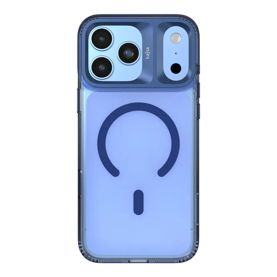 Чехол Kajsa Trans-Shield с MagSafe для iPhone 18 Pro Max Steel Blue B-Ring