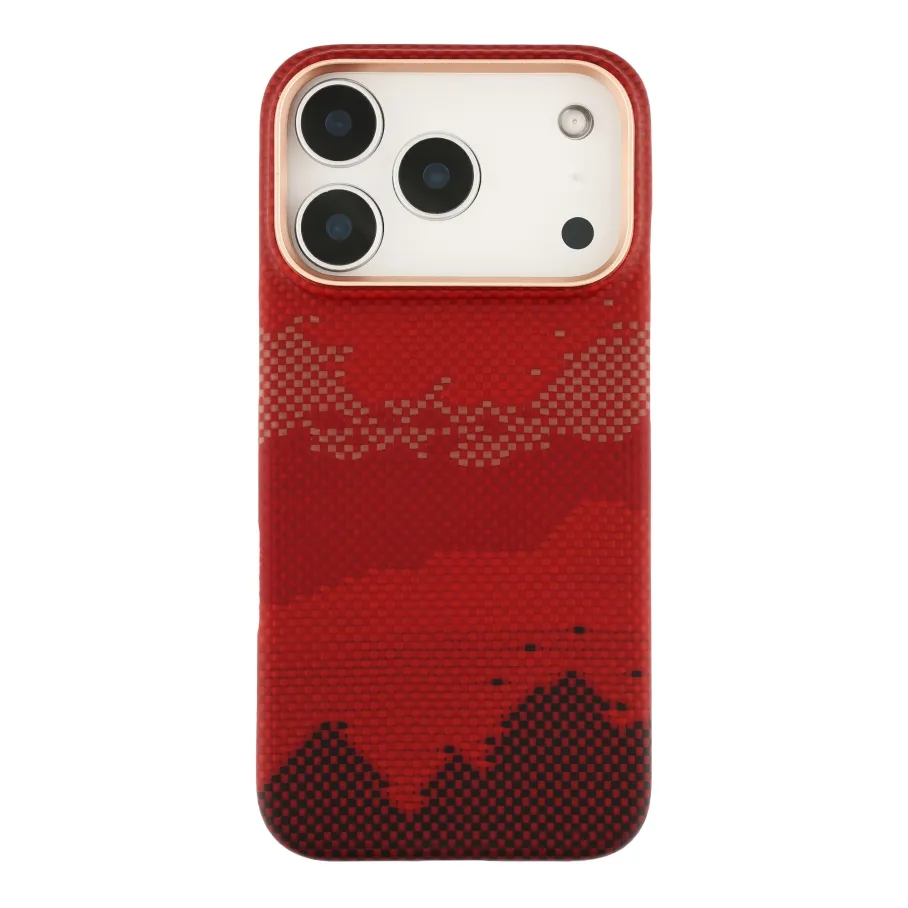 Чехол iNobi Ultra Slim Case с Magnetic Ring для iPhone 18 Pro 1500D Red Mountains