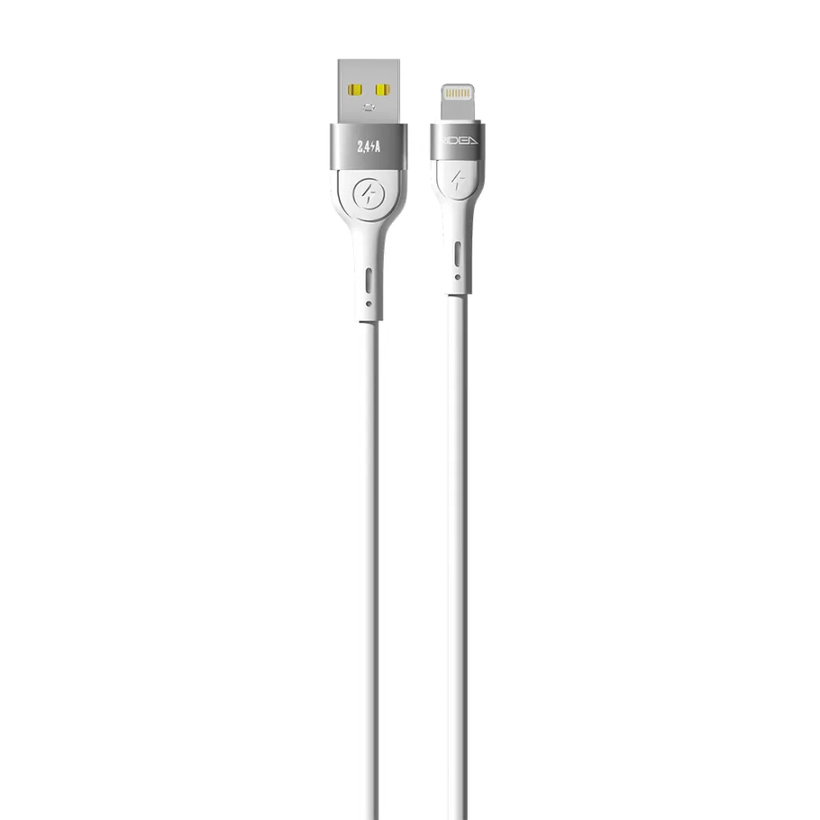 USB Ridea RC-XS51 X-Silicone Lightning 12W 1.2m, цвет белый