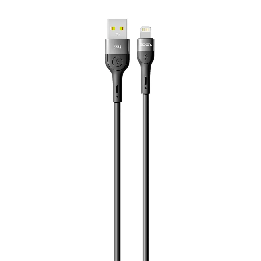 USB кабель Ridea RC-XS51 X-Silicone Lightning 12W 1.2m, цвет черный