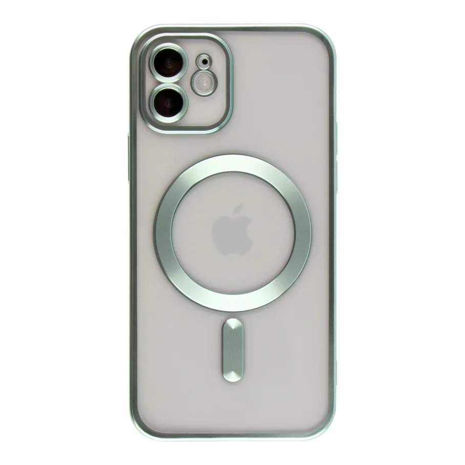 Чехол для iPhone 12 с MagSafe, цвет хром зеленый