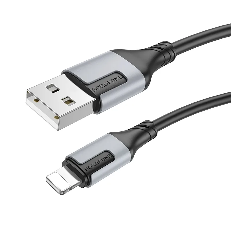USB Borofone BX101 Creator Lightning 2.4A, цвет черный