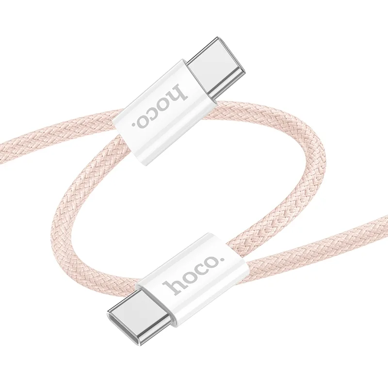 USB Hoco X104 Source 60W Type-C to Type-C 2m Розовый