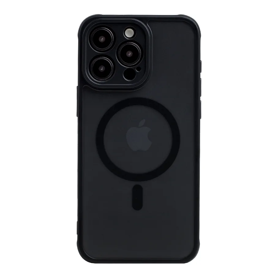 Чехол TPU+PC Anti Drop Full Camera with MagSafe для iPhone 15 Pro Max Black