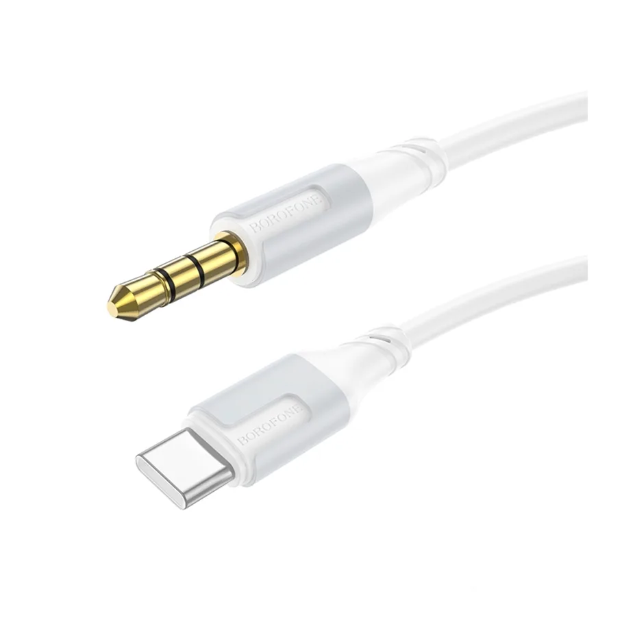 Aux Borofone BL19 Type-C, цвет белый