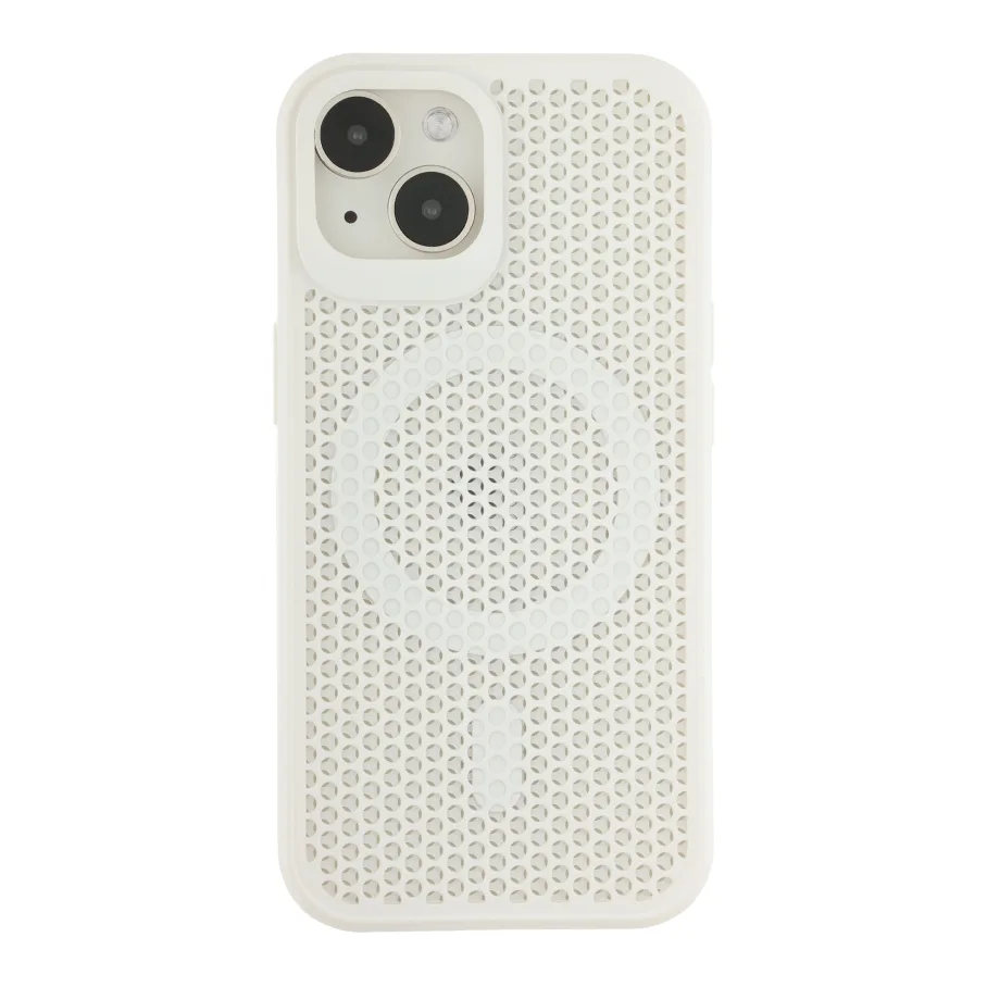 Чехол для iPhone 15 White с MagSafe, цвет белый