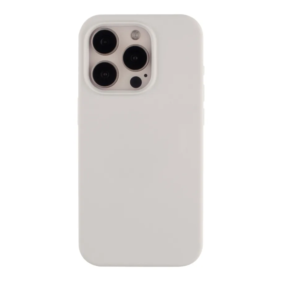 Чехол Soft Silicone Case Full Size для iPhone 15 Pro Max 09.White