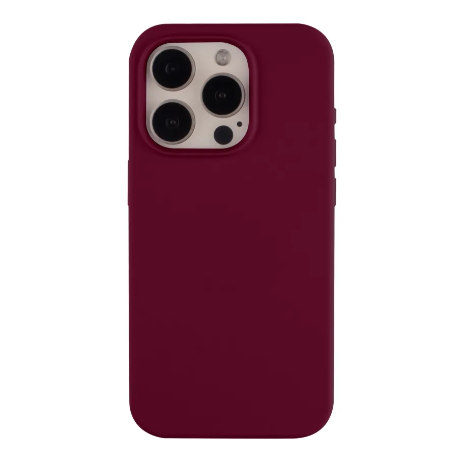 Чехол для iPhone 15 Pro Max, цвет бордовый