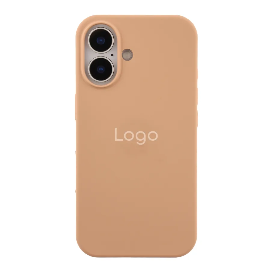 Чехол Silicone Case Full Size (AA) для iPhone 16 92.Desert Gold