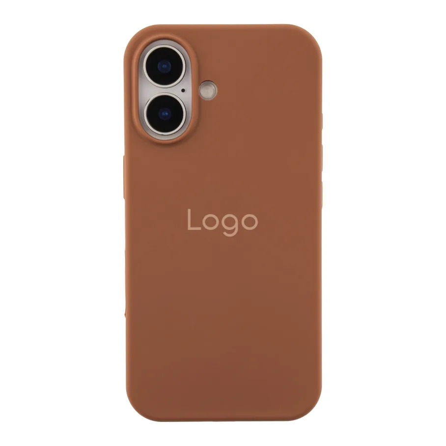 Чехол Silicone Case Full Size (AA) для iPhone 16 93.New Brown