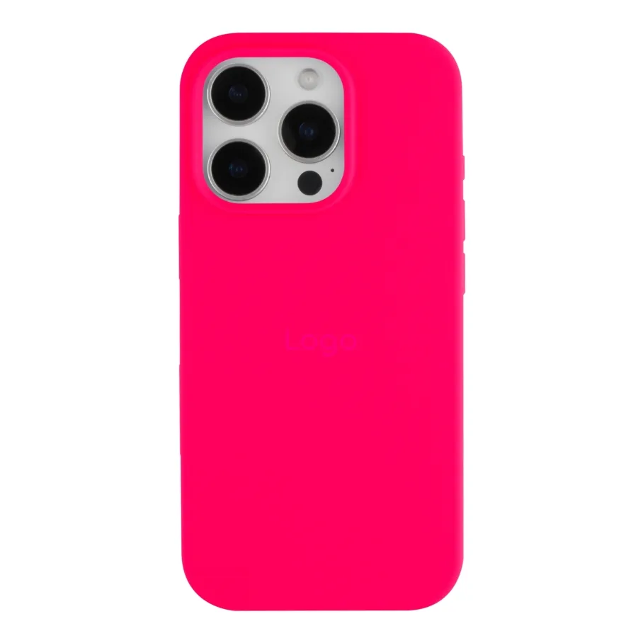 Чехол Silicone Case Full Size (AA) для iPhone 16 Pro 38.Shiny Pink