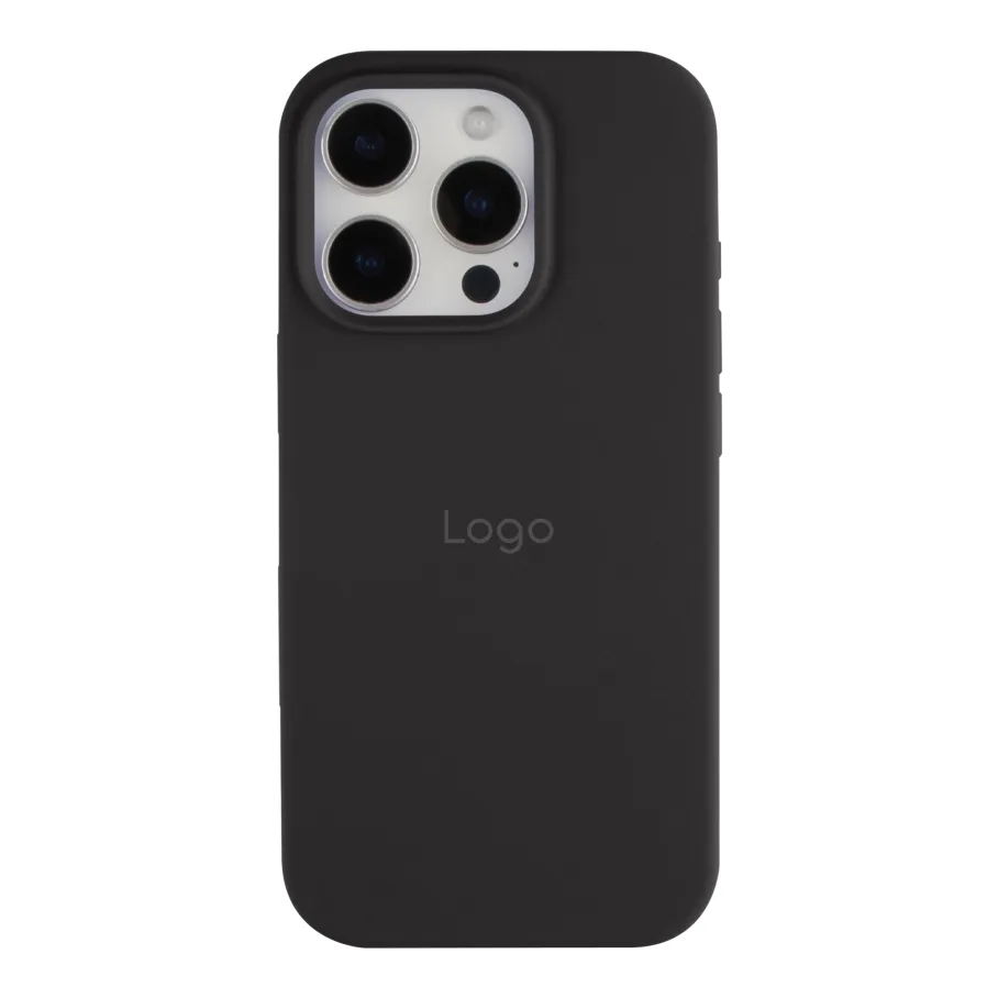 Чехол Silicone Case Full Size (AA) для iPhone 16 Pro Max 15.Dark Grey
