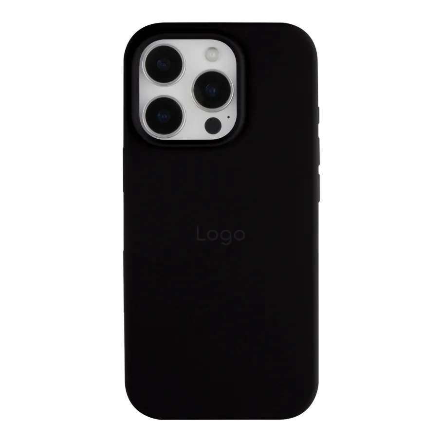 Чехол Silicone Case Full Size (AA) для iPhone 16 Pro Max 18.Black