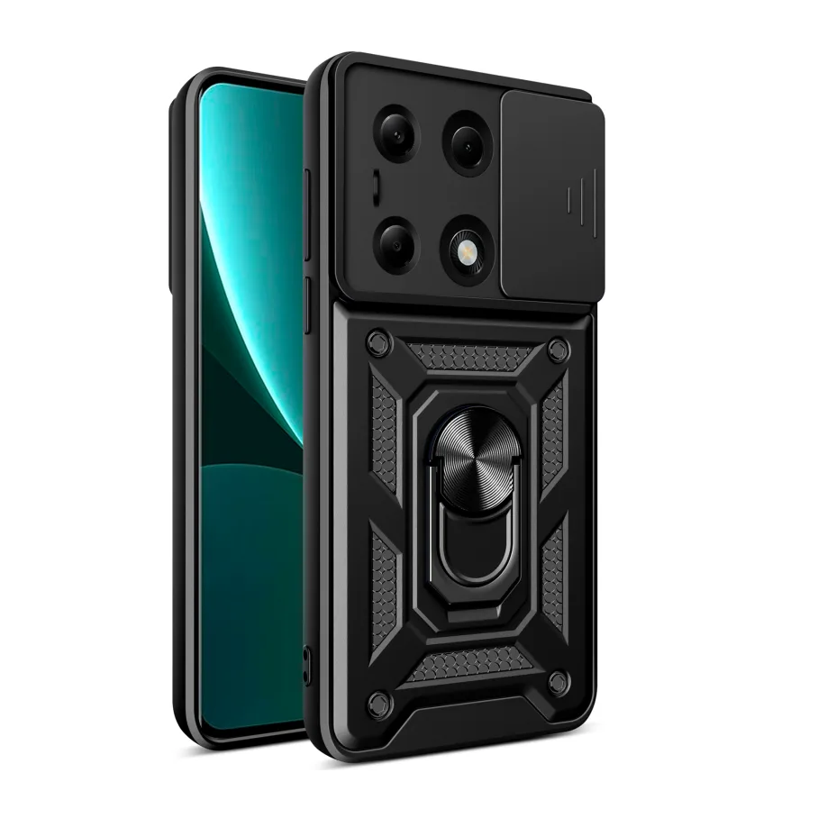 Чехол Armor Guard Shield для Xiaomi Redmi Note 13 Pro 4G/Poco M6 Pro 4G, цвет черный